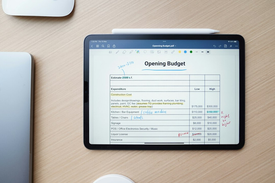 budget app dashboard