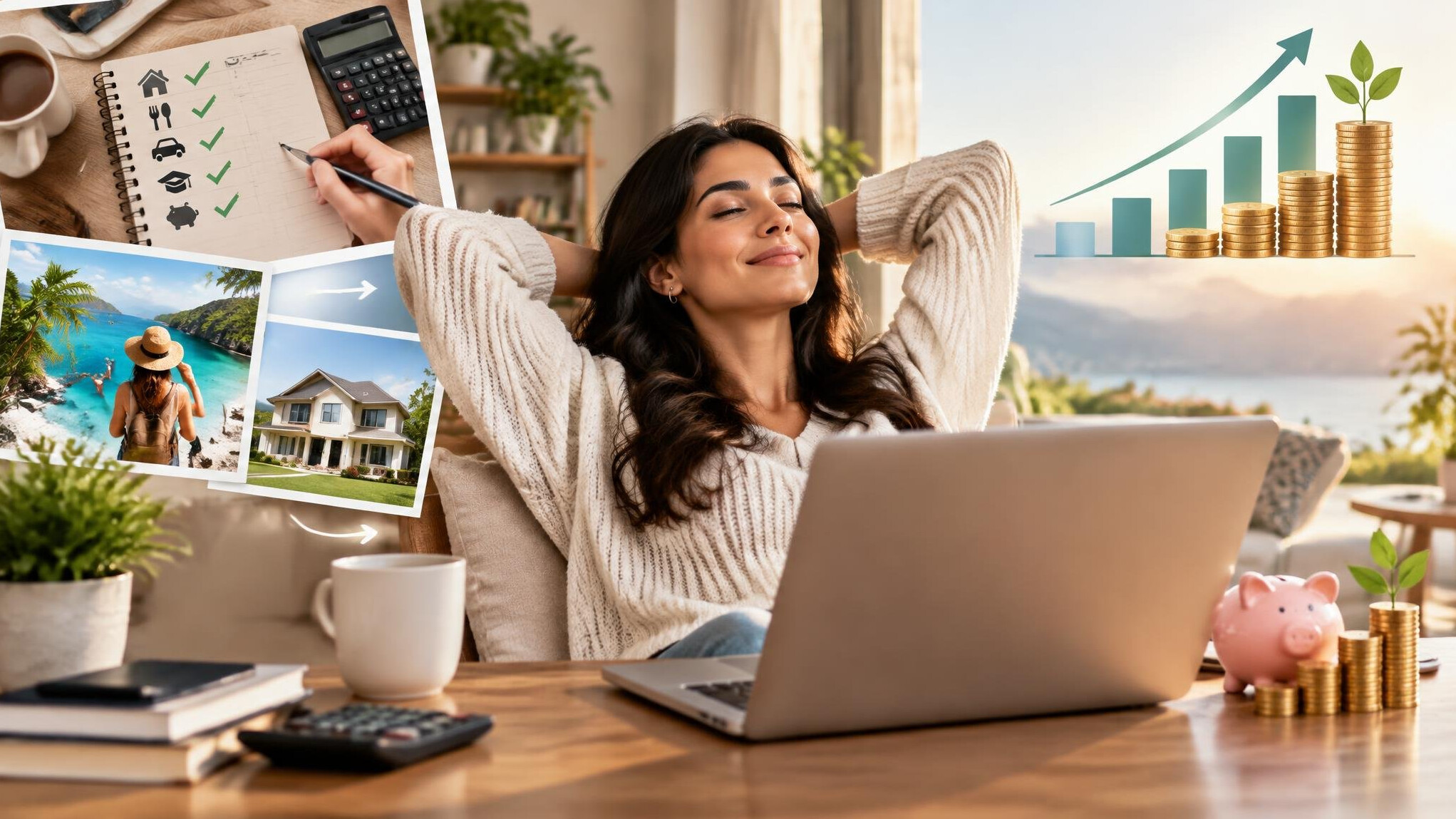 person achieving financial goals